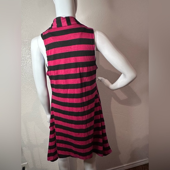 Pink and black overlay Jacket sz m - Picture 3 of 4